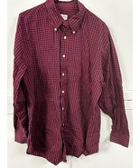 Brooks Brothers Red &amp; Navy Plaid Button-Down Shirt - Men&#39;s L - Classiccore - $24.38 CAD