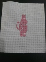 Completed Hippo Finished Cross Stitch - £1.48 GBP