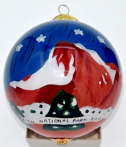 2010 Zion National Park Glass Hand-Painted Christmas Ornament NIB SKU U183 - £25.95 GBP