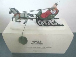 Department 56 &quot;Dashing Through The Snow&quot; Handpainted Porcelain Accessory #5820-3 - £45.55 GBP