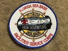 FLORIDA HIGH ADVENTURE SEA BASE FACILITIES SERVICE CORPS 3 1/2&quot; PATCH MINT - $12.99