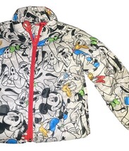 Disney Mickey Mouse Toddler Jacket Size 3 Red Lined Zip Coat image 3