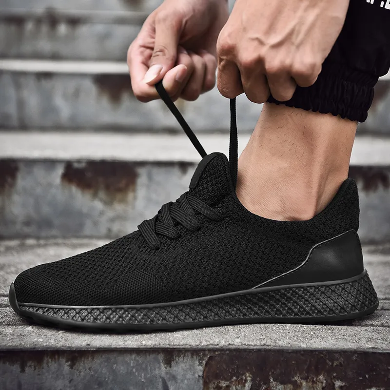 Men&#39;s Sneakers Casual Shoes 2023 New   Black Men Shoes Spring High Quality Tenis - £53.50 GBP