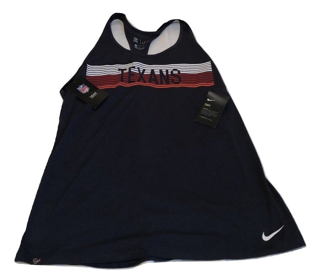 New NWT Houston Texans Nike Dri-Fit Touch Women's XL Tank Top Shirt $36 - $24.70