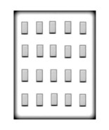 Rectangles 1&quot; Hard Candy Mold - 8H-5656 - $10.61 CAD