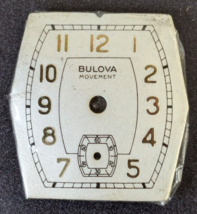 NOS VTG Bulova Men&#39;s Deco Watch Dial - Seconds Subdial - 22.4mm x 23.7mm - $26.72