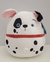 Squishmallow Patch the Spotted White Dog Puppy 10&quot; Tall Disney 101 Dalmations - £21.64 GBP