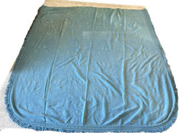 Chenille Full Regular Bedspread Fringe Blue Phoenix Bird 108&quot;X97” Stained Crafts - £27.06 GBP