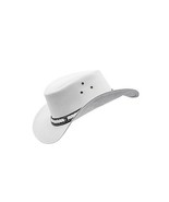 Hat White Paso Fino Style Leather Horse Riding Hat Durable AM0709 - $87.15 CAD