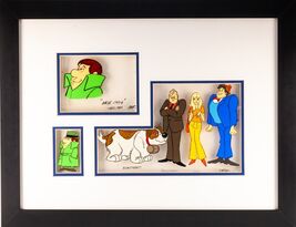 Original &quot;Inch High Private Eye&quot; Painted Animation Cel Collage by Hanna-... - $146,082.12 MXN