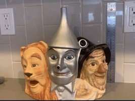 Warner Bros Studio Store Wizard of Oz Cookie Jar Lion Tin Man Scarecrow ... - $96.66