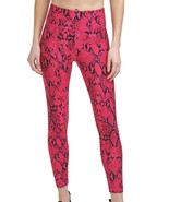 DKNY Women&#39;s Sport Vivid Animal Print High Waist Leggings Beetroot X-Sma... - £9.19 GBP