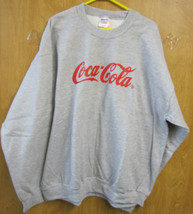 Coca-Cola Gray Sweatshirt With Red Coca Cola  Medium - £11.44 GBP