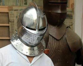  Medieval Combat Close Helmet Battlefield/Halloween Costume Cosplay  - £108.97 GBP