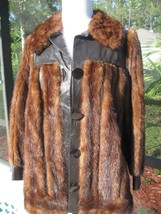 BEN PRICE GENUINE Women Brown Mink Fur Coat Jacket SIZES Small-Medium EX... - £226.73 GBP