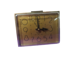 Vintage Westclox Dialite Alarm Clock 22194 Brown Made In USA Tested - £11.82 GBP