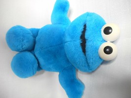 TYCO 1997 TALKING Sesame Street Tickle Me Cookie Monster 15&quot; Fluffy Soft Squishy - £17.39 GBP