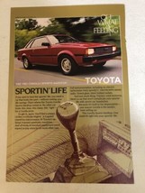 1982 Toyota Corolla Car Vintage Print Ad pa10 - $8.90