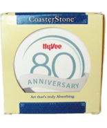 Vintage HY-VEE Food Store 80th ANNIVERSARY 5 Coasters Set - $20.19 CAD
