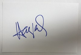 Huey Lewis Signed Autographed 4x6 Index Card - £23.42 GBP