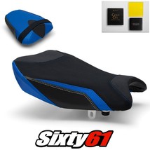 Suzuki GSXR 1000 Seat Covers and Gel 2017-2023 2024 Blue Luimoto Tec-Grip Suede - $360.00