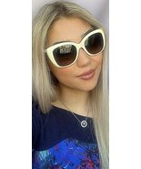 FENDI FF 0019/S BMNHA 54mm White Cat Eye Oversized Women&#39;s Sunglasses It... - €214,67 EUR