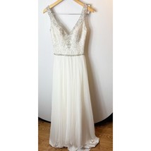 Allure Bridals Womens Weddinge Dress Style 9373 Ivory Silver Beaded A-Li... - £663.09 GBP