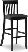 Black Bar Stool, 17.25&quot; Wide, 21.25&quot; Deep, And 42.5&quot; High From The Linon Torino - £68.71 GBP