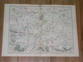 1888 Original Antique MALTE-BRUN Map Of Hanover Hannover Hildesheim Germany - £13.35 GBP