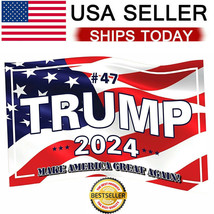 2024 Trump Flag: Make America Great Again! Flag 3X5 Feet Banner - £20.77 GBP