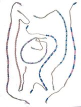 10 PIECES bulk lot sale of REAL LEATHER WITH COLORED BEADS ANKLETS / BRA... - $6.60