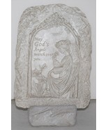 Burial Cemetary Plaque with Stand &quot;May God&#39;s Angels watch over you...&quot; - £5.85 GBP
