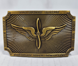 17th Aviation Brigade Belt Buckle Korea US Army Freedom&#39;s Eagles Above the Rest - £23.45 GBP