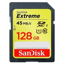 SanDisk SDSDX-128G-X46 Extreme SDXC UHS-I Class 10 Memory Card up to 45M... - £55.15 GBP
