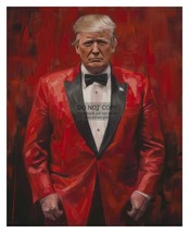 President Donald Trump Wearing Red Suit Mafia Boss 8X10 Ai Photo - £6.76 GBP