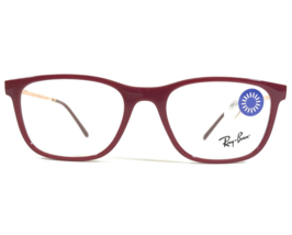 Ray-Ban Eyeglasses Frames RB7244 8099 Matte Burgundy Red Gold Square 51-... - $69.91