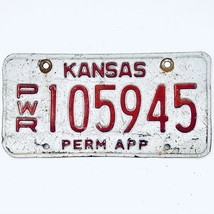  United States Kansas Permanent Power Unit License Plate PWR 105945 - £14.78 GBP