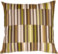 Waverly Side Step Avocado 20x20 Throw Pillow, Complete with Pillow Insert - £41.91 GBP