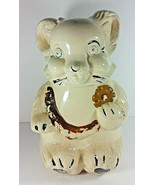 Royal Ware Teddy Bear Cookie Jar 11in Vintage Baby Bib Canister Holding ... - £20.02 GBP