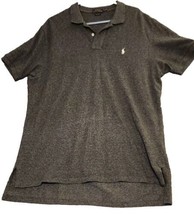 Ralph Lauren Polo Shirt Adult Sz XL Heathered Gray Classic Fit Cotton Ca... - $15.95
