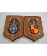 Goddard &amp; Kennett Heraldic Coat of Arms Wall Plaque Copper Wood Family C... - £37.85 GBP