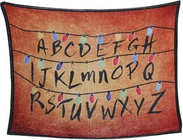 Ainiess Tv Stranger Cosplay Things Alphabet Blanket Throw For Bed Sofa (A) - £33.99 GBP