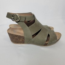 Dansko Sera Olive Green Sage Milled Nubuck Wedge Women Size 42 10.5 Shoe... - $29.69