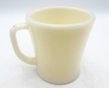 Mid Century Fire King D Handle Mug Cup Beige Bone Color Vintage - £15.81 GBP