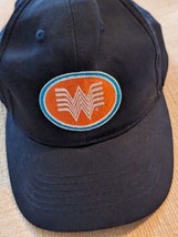 Whataburger Hat Navy Blue With Embroidered  Oval Logo snapback Cap Headm... - £10.25 GBP