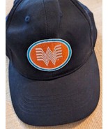 Whataburger Hat Navy Blue With Embroidered  Oval Logo snapback Cap Headm... - £10.16 GBP