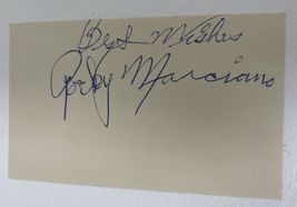 Rocky Marciano (d. 1969) Signed Autographed Vintage 3x5 Index Card - COA... - £550.44 GBP