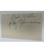Rocky Marciano (d. 1969) Signed Autographed Vintage 3x5 Index Card - COA/HOLOS - $489.99