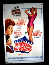 MARRIAGE GO-ROUND-1960-27X41 POSTER-JAMES MASON-COMEDY G/VG - £36.40 GBP