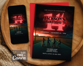 Editable Strange Things Birthday Invite, Eleven Invitation Template - €0,00 EUR